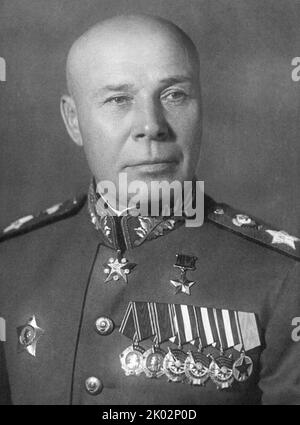 Semyon Konstantinovich Timoshenko (1895 - 1970) comandante militare sovietico e maresciallo dell'Unione Sovietica Foto Stock