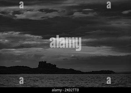 Castello di Bamburgh, Nothumberland, Inghilterra Foto Stock