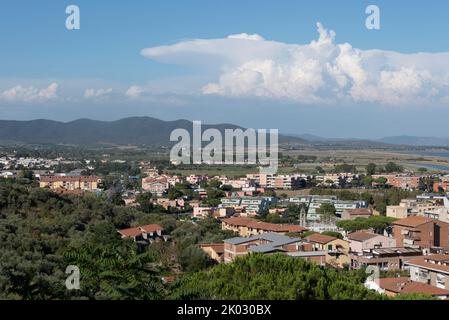 Castiglione della Pescaia, famosa località balneare sul Mar Tirreno, provincia di Grosseto, Toscana, Italia Foto Stock