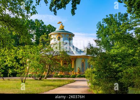 Casa del tè cinese, il Parco Sanssouci, Potsdam, Brandeburgo, Germania Foto Stock