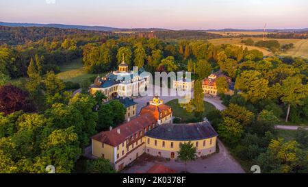 Palazzo Belvedere e Parco paesaggistico, Weimar, Turingia, Germania Foto Stock