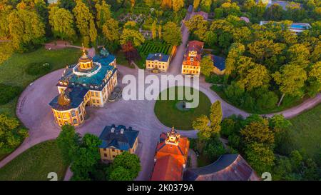 Palazzo Belvedere e Parco paesaggistico, Weimar, Turingia, Germania Foto Stock