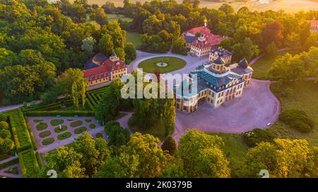 Palazzo Belvedere e Parco paesaggistico, Weimar, Turingia, Germania Foto Stock