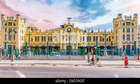 Stazione nord di Valencia, Spagna Foto Stock