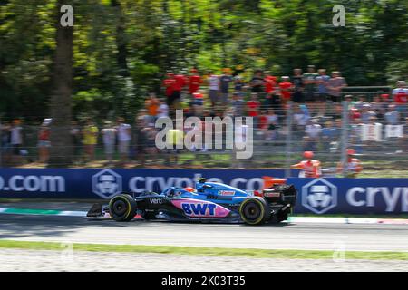 Esteban OCON(fra) Alpine A522.During FORMULA 1 PIRELLI GRAN PREMIO D'ITALIA 2022, Monza, ITALIA Foto Stock