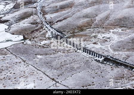 Viadotto Ribblehead o viadotto Batty Moss sulla Settle-Carlisle Railway, North Yorkshire, 2018. Foto Stock