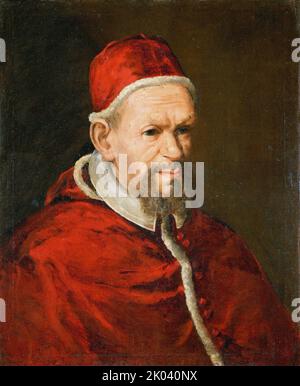 Ritratto di Papa Innocenzo X (1574-1655). Reperibile nella collezione dei Musei Vaticani in Viale Vaticano, Roma. Foto Stock