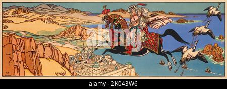 Illustrazione per Arabian Fairy Tales, 1932. Collezione privata. Foto Stock