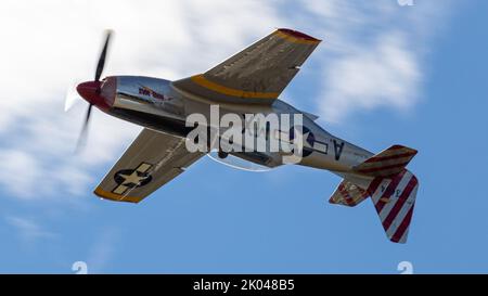 L'incredibile P-51 Mustang al Stuart Air Show Foto Stock
