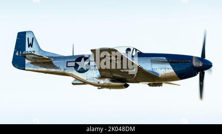 L'incredibile P-51 Mustang al Stuart Air Show Foto Stock