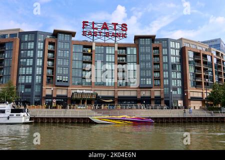 Appartamenti a East Bank Apartments a Cleveland, Ohio Foto Stock