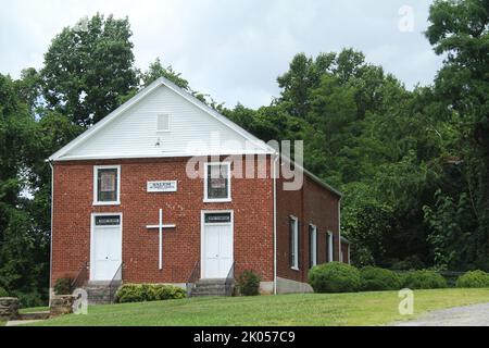 Vista esterna della Chiesa Metodista di Salem a New Castle, Virginia, USA Foto Stock