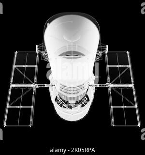 Il telescopio spaziale Hubble. Rappresentazione radiografica Foto Stock