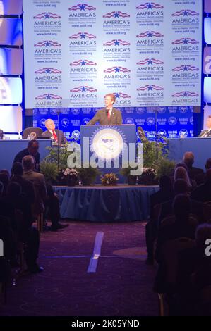 Attività alla American Federation of Labor-Congress of Industrial Organisations (AFL-CIO) Building and Construction Trades Convention, con intervento del Segretario Shaun Donovan. Foto Stock