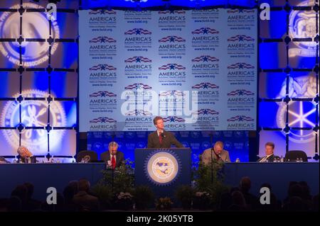 Attività alla American Federation of Labor-Congress of Industrial Organisations (AFL-CIO) Building and Construction Trades Convention, con intervento del Segretario Shaun Donovan. Foto Stock