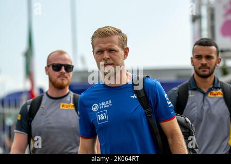 Monza, Italia, 09th set 2022, Kevin Magnussen, danese compete per Haas F1 . Prova, 16° round del campionato di Formula 1 2022. Credit: Michael Potts/Alamy Live News Foto Stock