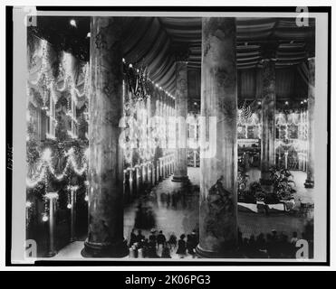 Decorazioni inaugurali, inaugurazione McKinley, edificio pensione, 1898. Foto Stock