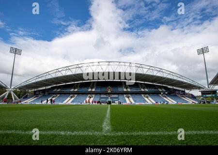 Huddersfield, Regno Unito. 10th Set, 2022. Vista generale all'interno del John Smith's Stadium davanti alla partita della Betfred Super League Huddersfield Giants vs Salford Red Devils al John Smith's Stadium, Huddersfield, Regno Unito, 10th settembre 2022 (Foto di James Heaton/News Images) a Huddersfield, Regno Unito il 9/10/2022. (Foto di James Heaton/News Images/Sipa USA) Credit: Sipa USA/Alamy Live News Foto Stock