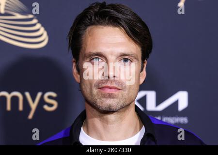 North Hollywood, Stati Uniti. 09th Set, 2022. NORTH HOLLYWOOD, LOS ANGELES, CALIFORNIA, USA - 09 SETTEMBRE: L'attore rumeno-americano Sebastian Stan arriva alla 74th° edizione del premio annuale Primetime Emmy Awards Performer Nominee Celebration che si tiene presso la Television Academy (Academy of Television Arts and Sciences) il 9 settembre 2022 a North Hollywood, Los Angeles, California, Stati Uniti. (Foto di Xavier Collin/Image Press Agency) Credit: Image Press Agency/Alamy Live News Foto Stock