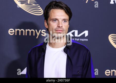 North Hollywood, Stati Uniti. 09th Set, 2022. NORTH HOLLYWOOD, LOS ANGELES, CALIFORNIA, USA - 09 SETTEMBRE: L'attore rumeno-americano Sebastian Stan arriva alla 74th° edizione del premio annuale Primetime Emmy Awards Performer Nominee Celebration che si tiene presso la Television Academy (Academy of Television Arts and Sciences) il 9 settembre 2022 a North Hollywood, Los Angeles, California, Stati Uniti. (Foto di Xavier Collin/Image Press Agency) Credit: Image Press Agency/Alamy Live News Foto Stock