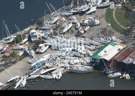 Seleziona visualizzazioni:} New Orleans, Louisiana dopo l'uragano Katrina. Foto Stock
