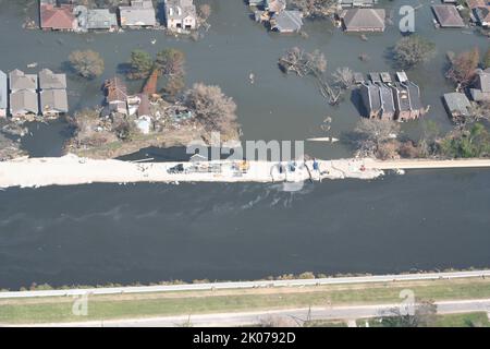 Seleziona visualizzazioni:} New Orleans, Louisiana dopo l'uragano Katrina. Foto Stock