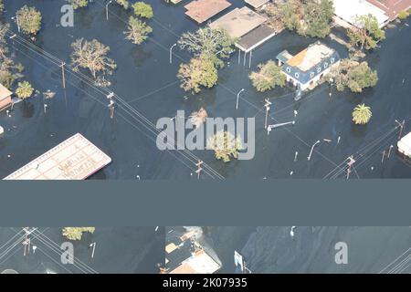 Seleziona visualizzazioni:} New Orleans, Louisiana dopo l'uragano Katrina. Foto Stock