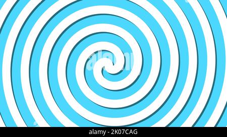 Linee di rotazione e torsione astratte a spirale, sfondo generato dal computer, sfondo di rendering 3D, stile cartoon Foto Stock