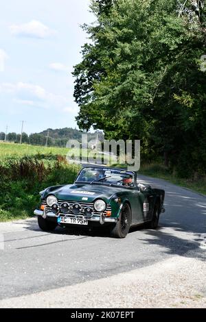 13. 08. 2022, Olympic Rally 72, 1972, 50th Anniversary Revival 2022, corse automobilistiche, rally, auto classica, Freising, Trionfo Foto Stock