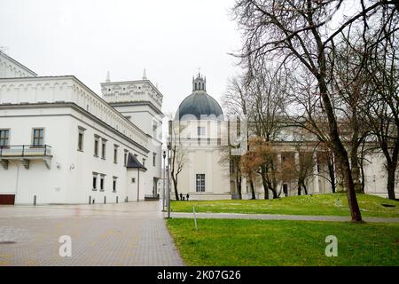 Il Palazzo dei Granduchi di Lituania, un palazzo a Vilnius, originariamente costruito nel XV secolo per i governanti del Granducato di Lithu Foto Stock