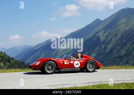 Auto d'epoca rally Ennstal Classic 2022, Maserati A6 GCS Mille miglia, anno di costruzione 1954, Soelkpass, Stiria, Austria Foto Stock