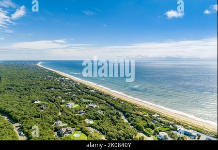 Veduta aerea di Montauk Bluffs Foto Stock