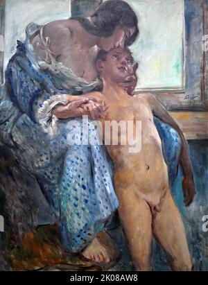 Motherly Love, dipinto di Lovis Corinth (Lovis Corinth, 21 luglio 1858 – 1911 17 luglio 1925) è stato un Foto Stock