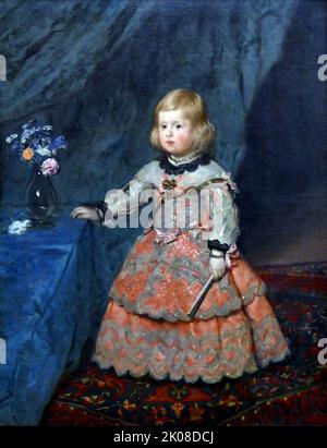 Infanta Maria Teresa, c1652-53, di Diego Rodriguez de Silva y Velazquez (battezzato il 6 giugno 1599 – 6 agosto 1660) è stata una Foto Stock