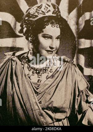 Kirsten Malfrid Flagstad (12 luglio 1895 – 7 dicembre 1962) è stato un . Il suo debutto trionfale a New York il 2 febbraio 1935 è una delle leggende dell'opera Foto Stock