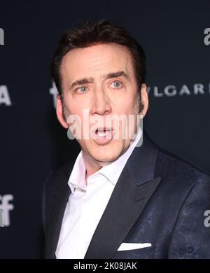 Nicolas Cage arriva alla prima 'Butcher's Crossing' durante il 2022 Toronto International Film Festival che si tiene presso la Roy Thomson Hall il 9 settembre 2022 a Toronto, Canada © JPA / AFF-USA.COM Foto Stock