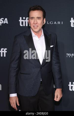 Nicolas Cage arriva alla prima 'Butcher's Crossing' durante il 2022 Toronto International Film Festival che si tiene presso la Roy Thomson Hall il 9 settembre 2022 a Toronto, Canada © JPA / AFF-USA.COM Foto Stock