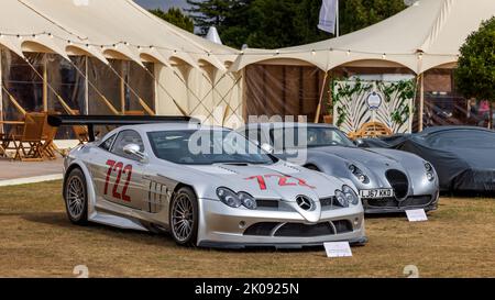 2007 McLaren Mercedes SLR 722 GT prototipo parte della Platinum Collection di quest’anno al Salon Privé 2022 che si tiene a Blenheim Palace Foto Stock