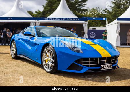 Ferrari F12 Berlinetta ‘F12 FER’ in mostra al Salone Privé Concours d’Elégance Motor Show tenutosi a Blenheim Palace il 4th settembre 2022 Foto Stock