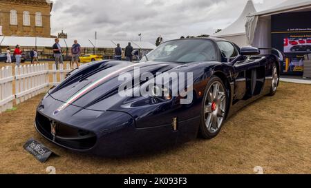 2005 Maserati MC12, in mostra al Salone Privé Concours d’Elégance Motor Show tenutosi a Blenheim Palace il 4th settembre 2022 Foto Stock