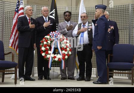 Cerimonia del Memorial Day all'HUD - cerimonia del Memorial Day alla sede centrale dell'HUD. Cerimonia del Memorial Day (giorno della memoria) all'HUD Subject (soggetto), cerimonia del Memorial Day (giorno della memoria) alla sede centrale dell'HUD. Foto Stock