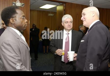 Cerimonia del Memorial Day all'HUD - cerimonia del Memorial Day alla sede centrale dell'HUD. Cerimonia del Memorial Day (giorno della memoria) all'HUD Subject (soggetto), cerimonia del Memorial Day (giorno della memoria) alla sede centrale dell'HUD. Foto Stock