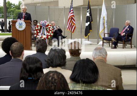 Cerimonia del Memorial Day all'HUD - cerimonia del Memorial Day alla sede centrale dell'HUD. Cerimonia del Memorial Day (giorno della memoria) all'HUD Subject (soggetto), cerimonia del Memorial Day (giorno della memoria) alla sede centrale dell'HUD. Foto Stock