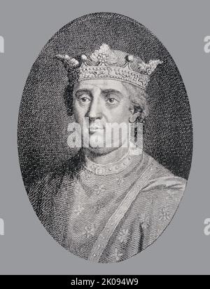 Enrico il secondo, dalla sua tomba ad Angiò. Enrico II (5 marzo 1133 – 6 luglio 1189), noto anche come Enrico Curtmantle, Henry FitzEmpress o Henry Plantagenet, fu re d'Inghilterra dal 1154 fino alla sua morte nel 1189. Foto Stock