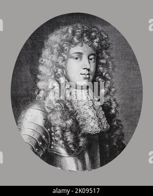 Ammiraglio George, Lord Dartmouth. Ammiraglio della flotta George Legge, 1st Baron Dartmouth PC (c.. 1647 - 1691) fu un comandante navale inglese che diede un servizio distinto sia a Carlo II che a Giacomo II Foto Stock