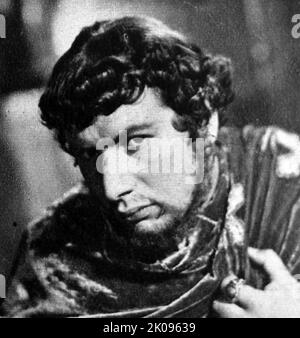 Peter Ustinov in Quo Vadis, un epico film drammatico storico americano del 1951. Sir Peter Alexander von Ustinov CBE FRSA (Londra, 16 aprile 1921 – Londra, 28 marzo 2004) è stato un . È stato un fixture sui circuiti della conferenza e dei talk show della televisione per gran parte della sua carriera. Intellettuale e diplomatico, ha ricoperto diversi incarichi accademici e ha ricoperto la carica di ambasciatore di buona volontà per l'UNICEF e presidente del movimento federalista mondiale. Foto Stock