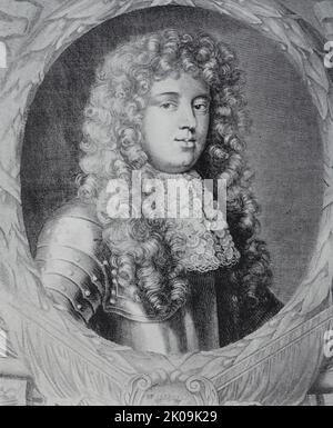 Ammiraglio George, Lord Dartmouth. Ammiraglio della flotta George Legge, 1st Baron Dartmouth PC (c.. 1647 - 1691) fu un comandante navale inglese che diede un servizio distinto sia a Carlo II che a Giacomo II Foto Stock