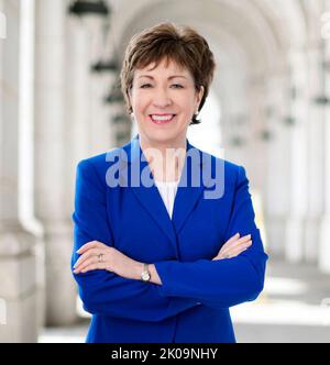 Susan Margaret Collins (Maine, 7 dicembre 1952) è una . 1997 È membro del Partito Repubblicano. Foto Stock