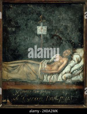 Portrait de Louis-Michel le Peletier de Saint-Fargeau (1760-1793), sur son lit de mort, c1793. Foto Stock