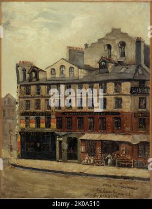 12, rue Transnonain. (62, rue Beaubourg), c1900. Foto Stock